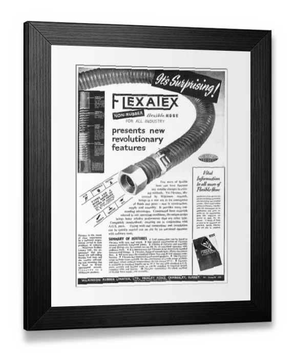 Framed Print : Wilkinson Rubber Linatex - Flexatex Framed Print : Wilkinson Rubber Linatex - Flexatex