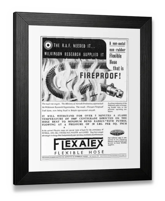 Framed Print : Wilkinson Rubber Linatex - Flexatex Framed Print : Wilkinson Rubber Linatex - Flexatex