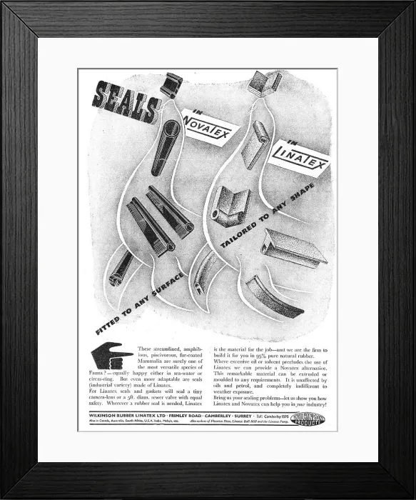 Framed Print : Wilkinson Rubber Linatex & Novatex Seals