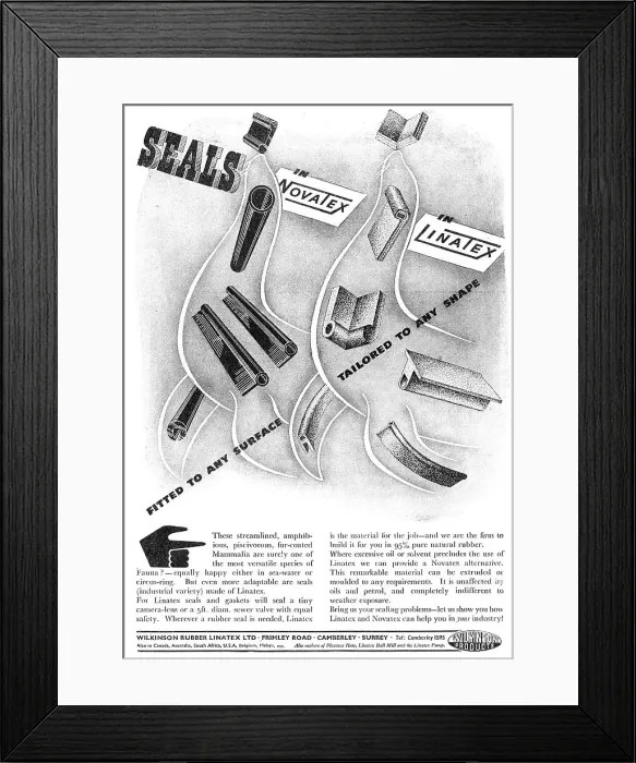 Framed Print : Wilkinson Rubber Linatex - Novatex Framed Print : Wilkinson Rubber Linatex - Novatex
