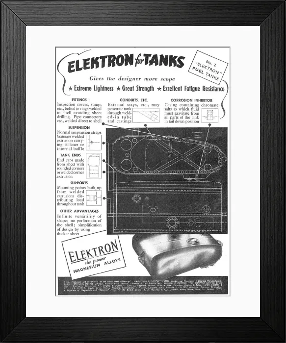 Framed Print : Magnesium Elektron Framed Print : Magnesium Elektron