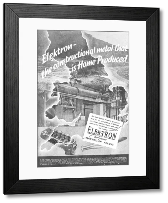 Framed Print : Magnesium Elektron Framed Print : Magnesium Elektron