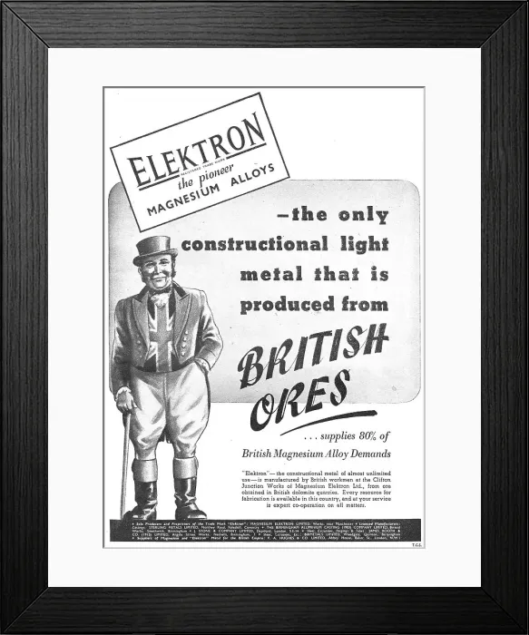 Framed Print : Magnesium Elektron Framed Print : Magnesium Elektron