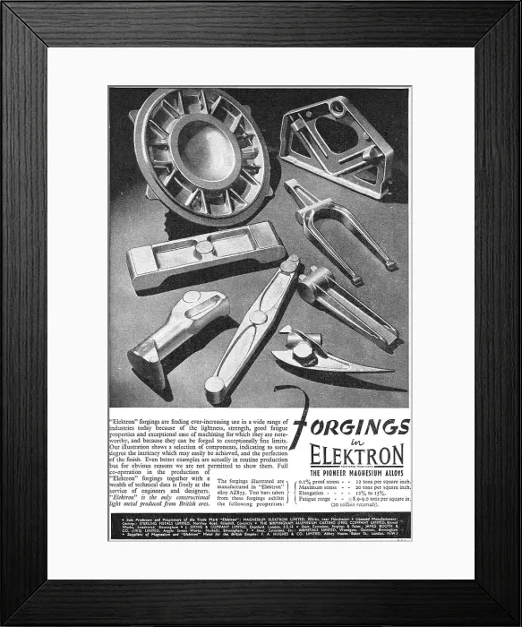 Framed Print : Magnesium Elektron Framed Print : Magnesium Elektron