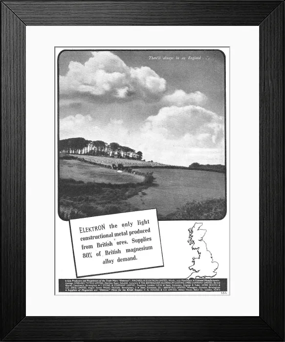 Framed Print : Magnesium Elektron Framed Print : Magnesium Elektron