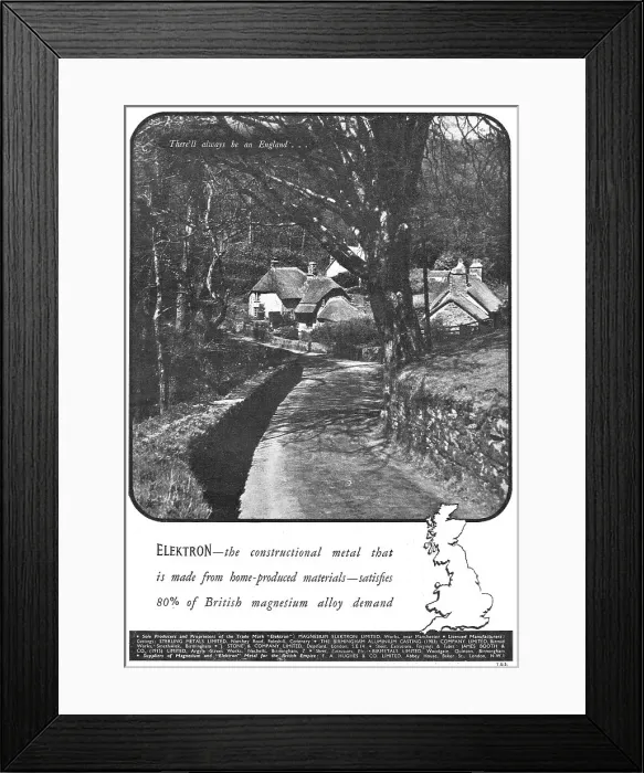 Framed Print : Magnesium Elektron Framed Print : Magnesium Elektron