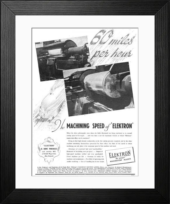Framed Print : Magnesium Elektron Framed Print : Magnesium Elektron