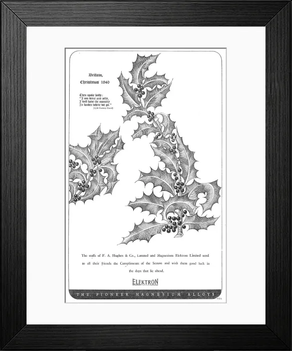 Framed Print : Magnesium Elektron Framed Print : Magnesium Elektron