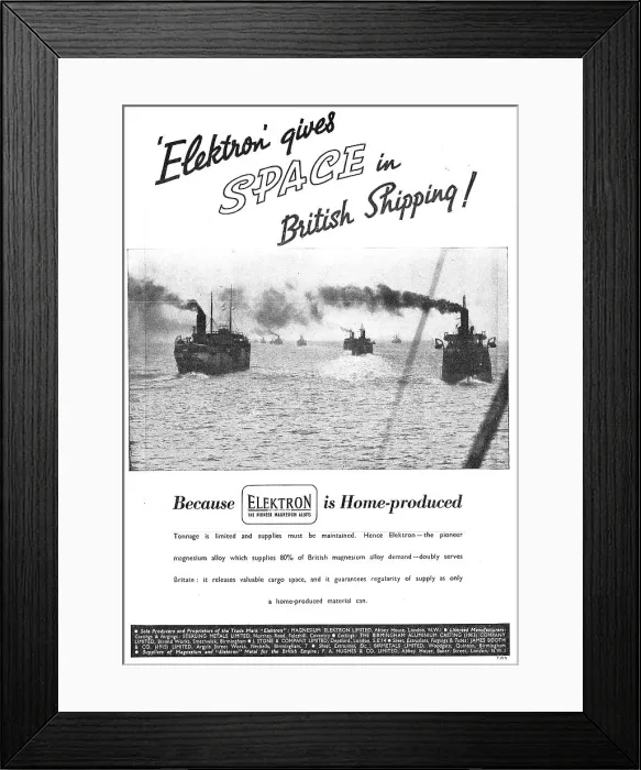 Framed Print : Magnesium Elektron Framed Print : Magnesium Elektron