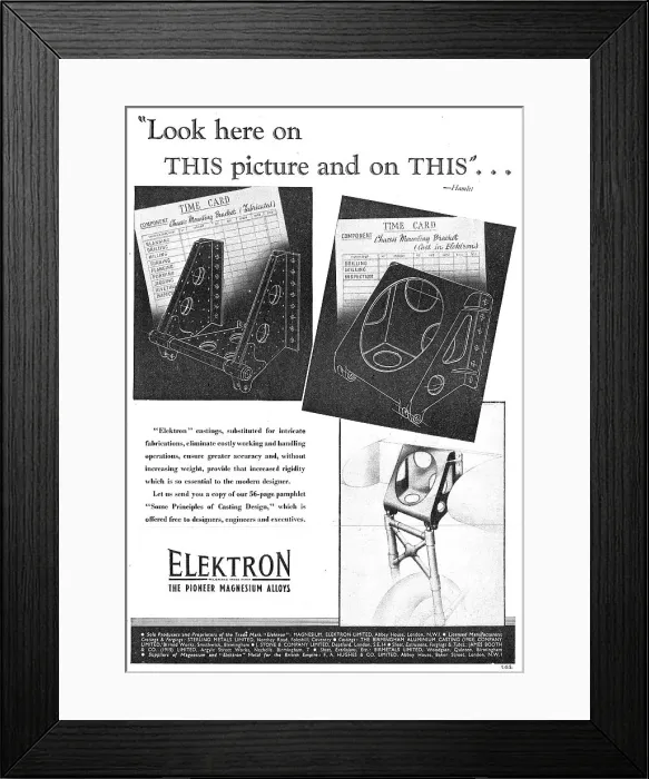 Framed Print : Magnesium Elektron Framed Print : Magnesium Elektron
