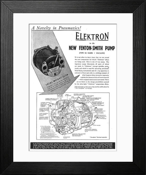 Framed Print : Magnesium Elektron Framed Print : Magnesium Elektron