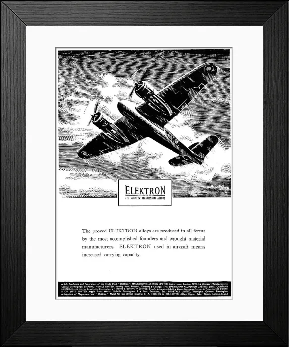 Framed Print : Magnesium Elektron Alloys 1944 Framed Print : Magnesium Elektron Alloys 1944