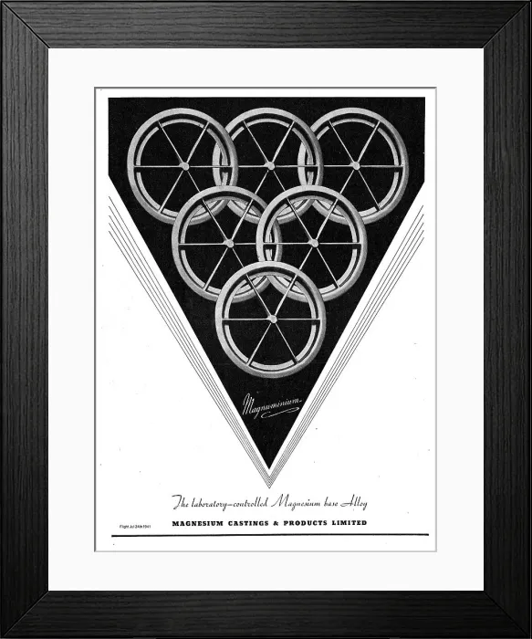 Framed Print : Maguminium Magnesium Castings For Aircraft Framed Print : Maguminium Magnesium Castings For Aircraft