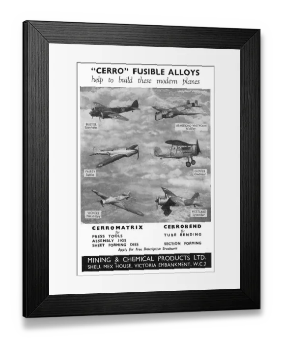 Framed Print : Mining And Chemical : Cerro Fusible Alloys Framed Print : Mining And Chemical : Cerro Fusible Alloys