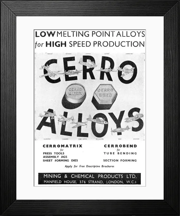 Framed Print : Mining & Chemical Products - Cerro Alloys Framed Print : Mining & Chemical Products - Cerro Alloys