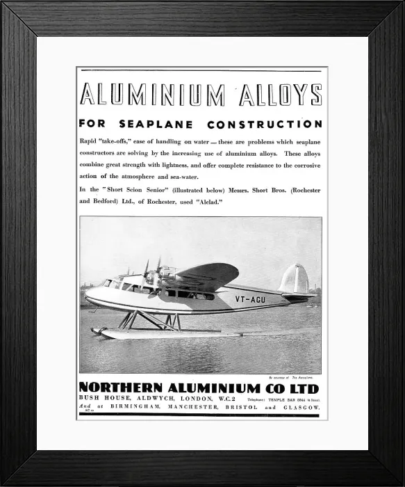 Framed Print : Northern Aluminium - Alclad - Short Scion Senior Framed Print : Northern Aluminium - Alclad - Short Scion Senior