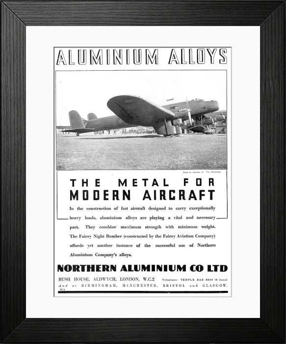 Framed Print : Northern Aluminium - Fairey Night Bomber Framed Print : Northern Aluminium - Fairey Night Bomber