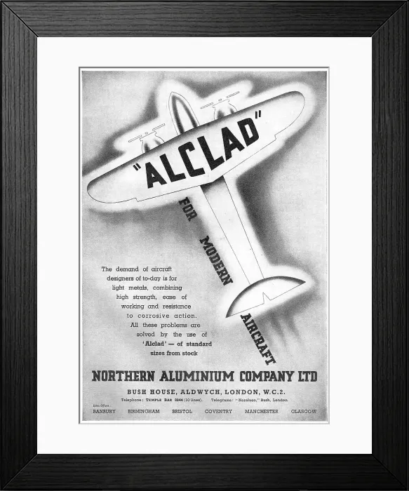 Framed Print : Northern Aluminium - Alclad Framed Print : Northern Aluminium - Alclad