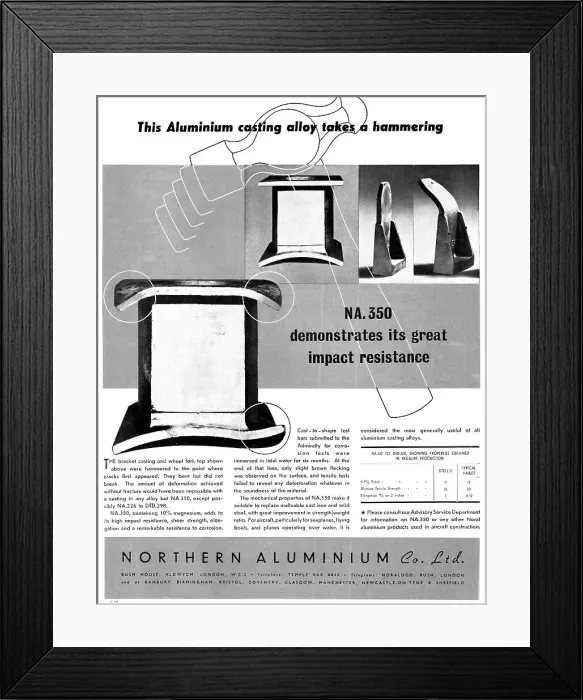 Framed Print : Northern Aluminium NA.350 Framed Print : Northern Aluminium NA.350