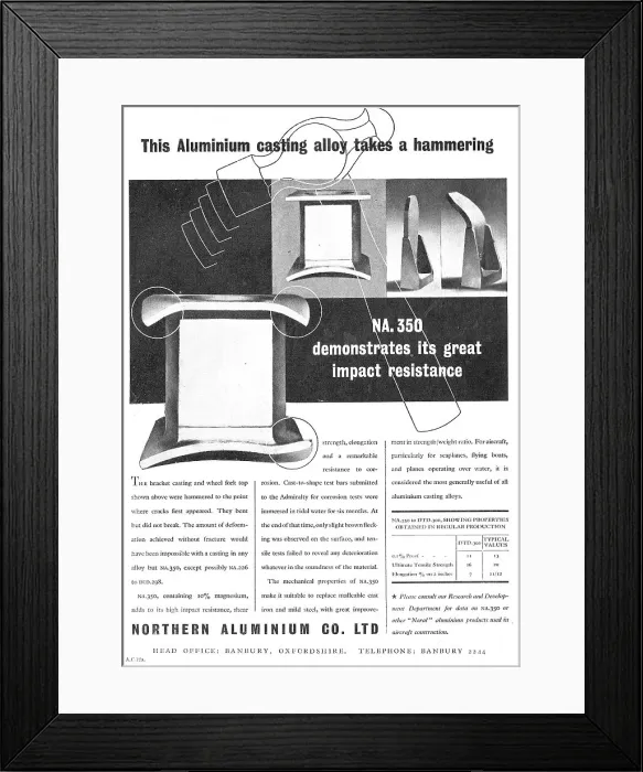 Framed Print : Northern Aluminium - Noral Framed Print : Northern Aluminium - Noral