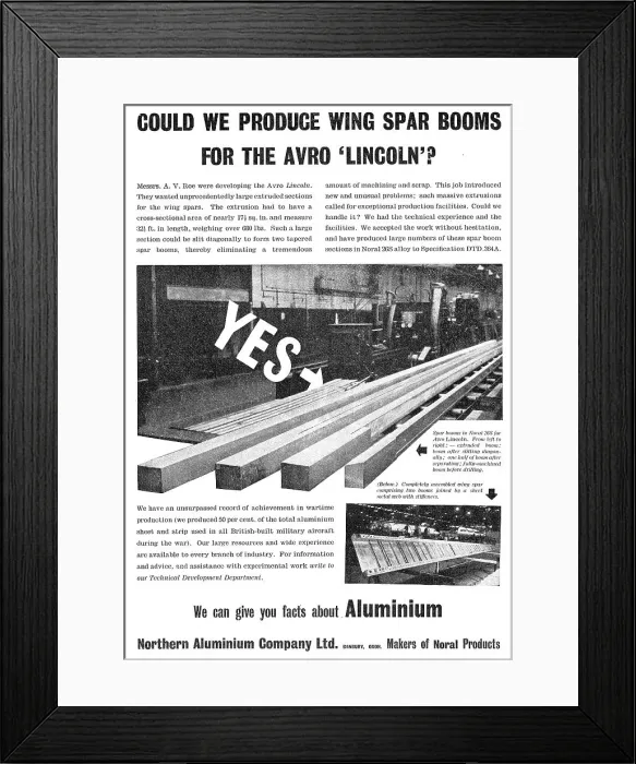 Framed Print : Northern Aluminium - Noral Framed Print : Northern Aluminium - Noral