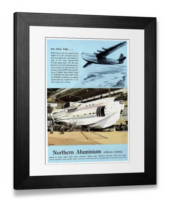 Framed Print : Northern Aluminium. NORAL Alclad Framed Print : Northern Aluminium. NORAL Alclad