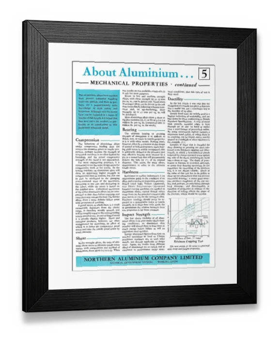 Framed Print : Northern Aluminium - Noral : About Aluminium Series Framed Print : Northern Aluminium - Noral : About Aluminium Series