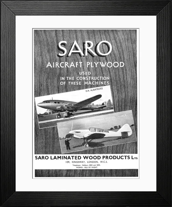 Framed Print : SARO Aircraft Plywood : Miles Kestrel Framed Print : SARO Aircraft Plywood : Miles Kestrel