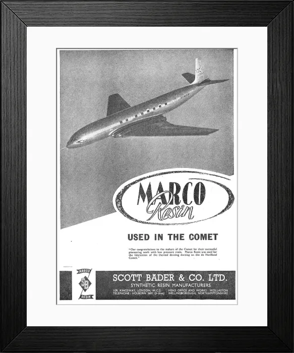 Framed Print : Scott Bader Marco Resin For Comet De-Icing Ducting Framed Print : Scott Bader Marco Resin For Comet De-Icing Ducting