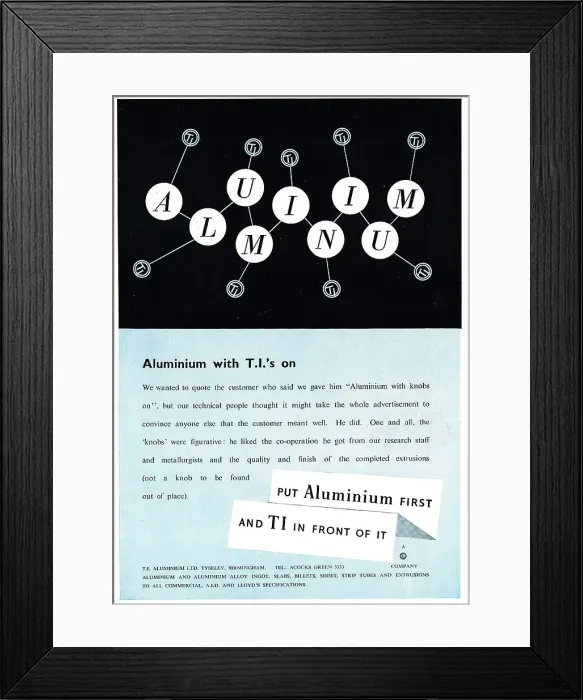 Framed Print : T.I. Aluminium Framed Print : T.I. Aluminium