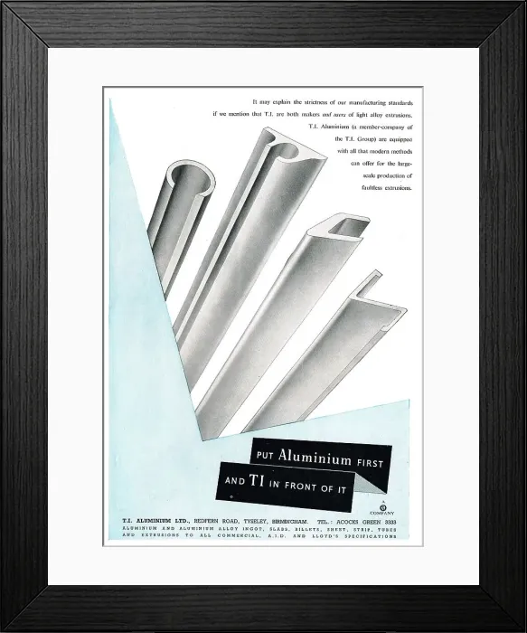 Framed Print : T.I. Aluminium Framed Print : T.I. Aluminium