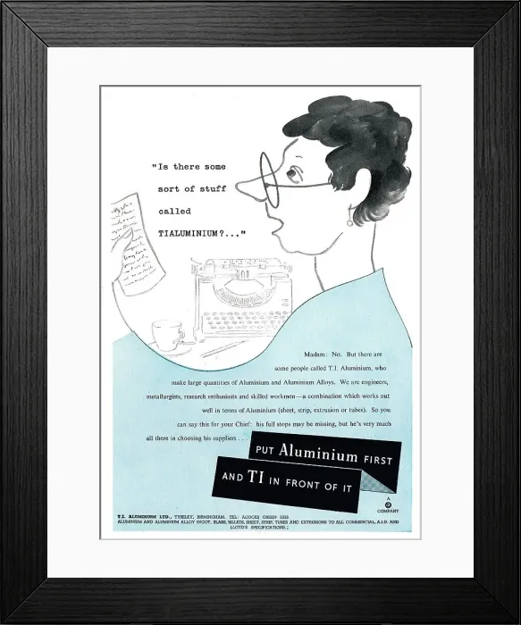 Framed Print : T.I. Aluminium Framed Print : T.I. Aluminium