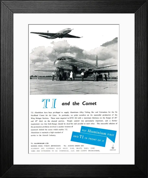 Framed Print : T.I. Aluminium : Billets, Slabs, Extrusion Framed Print : T.I. Aluminium : Billets, Slabs, Extrusion