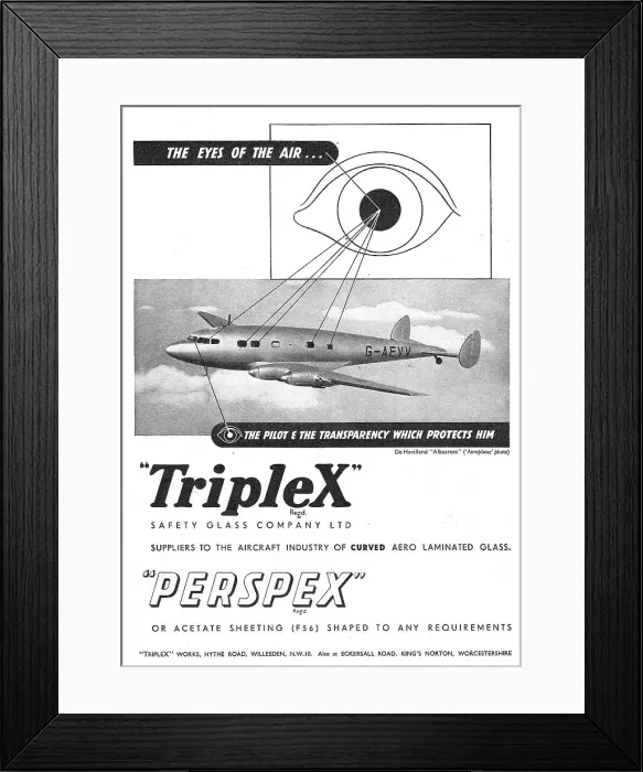 Framed Print : Triplex Aircraft Transparencies Framed Print : Triplex Aircraft Transparencies