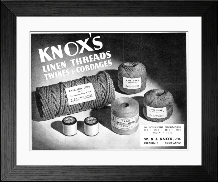 Framed Print : W & J.Knox, Nachine Linen Thread Framed Print : W & J.Knox, Nachine Linen Thread