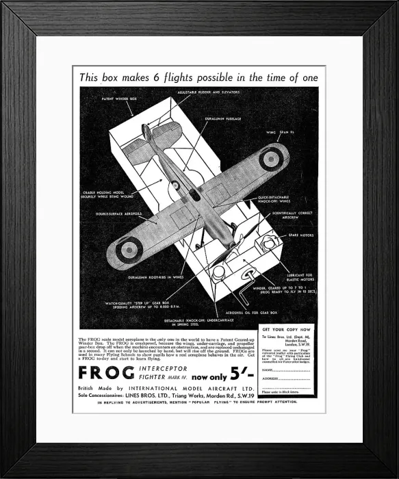Framed Print : Frog Interceptor Mk IV Model Aircraft Framed Print : Frog Interceptor Mk IV Model Aircraft