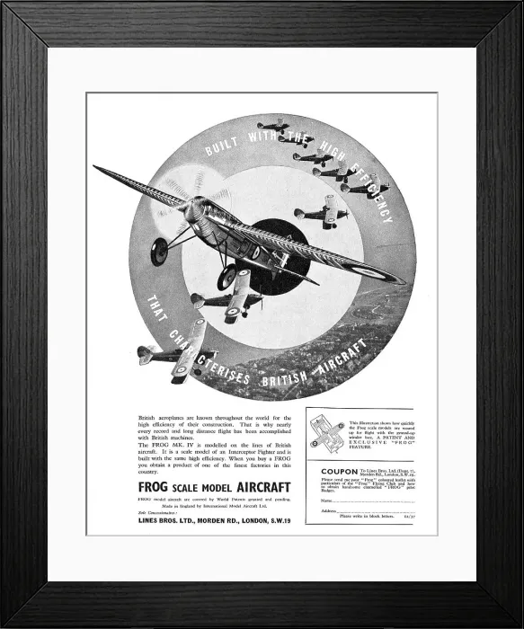 Framed Print : Frog MKIV Scale Model Aircraft Framed Print : Frog MKIV Scale Model Aircraft
