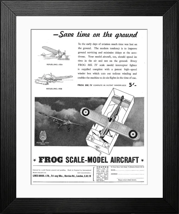 Framed Print : Frog Model Aircraft : Frog Mk IV Interceptor Framed Print : Frog Model Aircraft : Frog Mk IV Interceptor