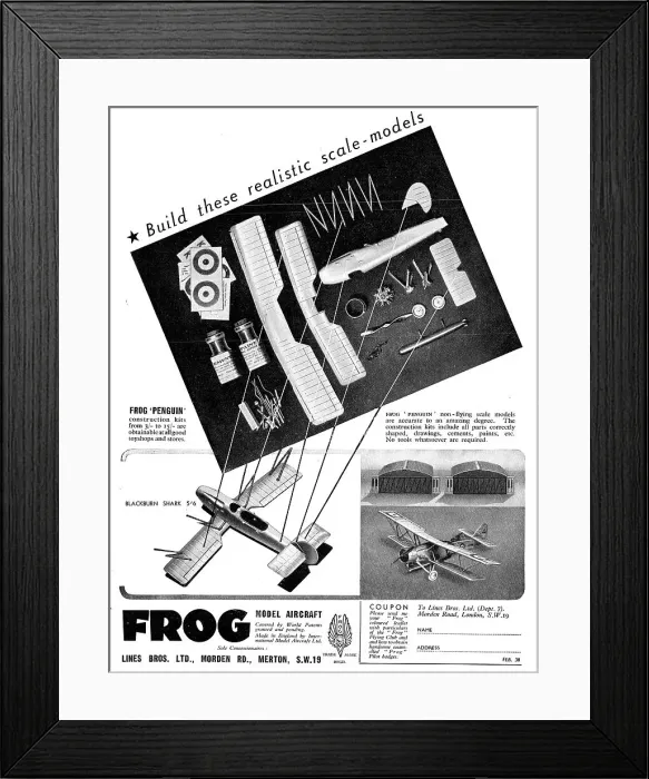 Framed Print : Frog Model Aircraft - Blackburn Shark Framed Print : Frog Model Aircraft - Blackburn Shark