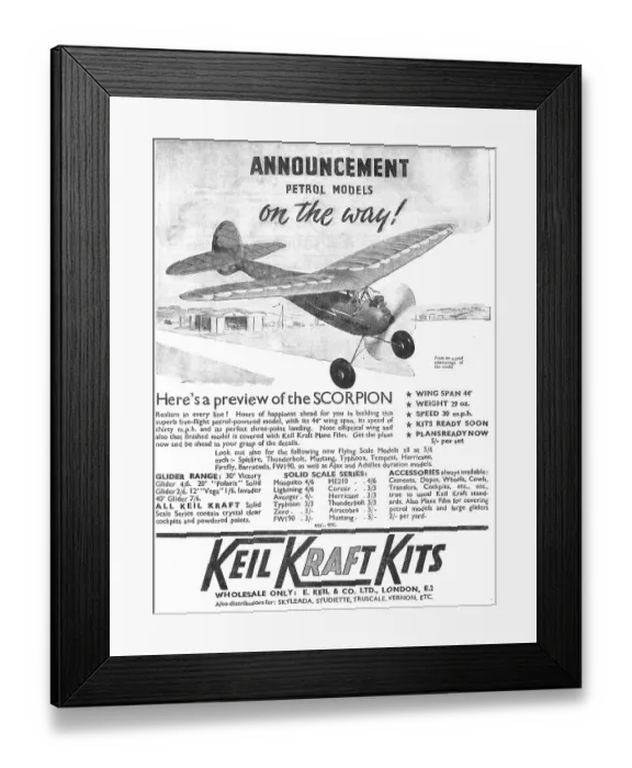Framed Print : Keil Kraft Model Aircraft Kits Framed Print : Keil Kraft Model Aircraft Kits