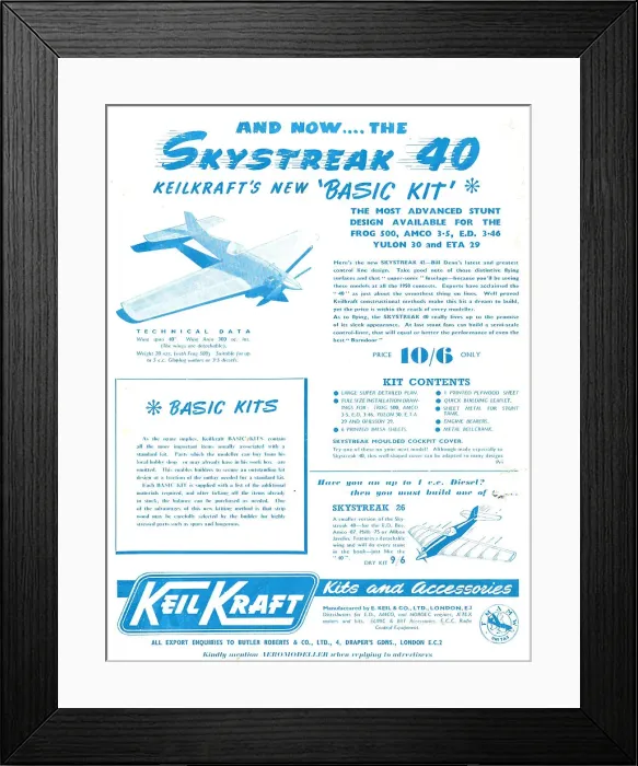 Framed Print : Keil Kraft Model Aircraft Kits Framed Print : Keil Kraft Model Aircraft Kits