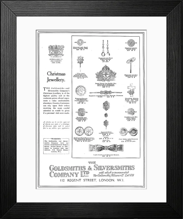 Framed Print : The Goldsmiths and Silversmiths Company Christmas Presents Framed Print : The Goldsmiths and Silversmiths Company Christmas Presents