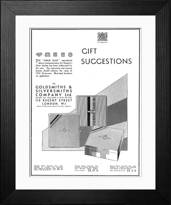 Framed Print : The Goldsmiths and Silversmiths Jubilee Gift Suggestions Framed Print : The Goldsmiths and Silversmiths Jubilee Gift Suggestions