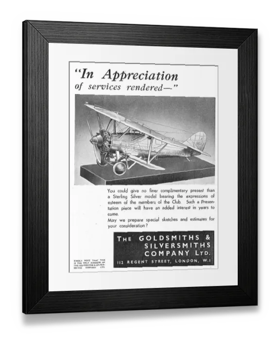 Framed Print : The Goldsmiths & Silversmiths Co - Sterling Framed Print : The Goldsmiths & Silversmiths Co - Sterling