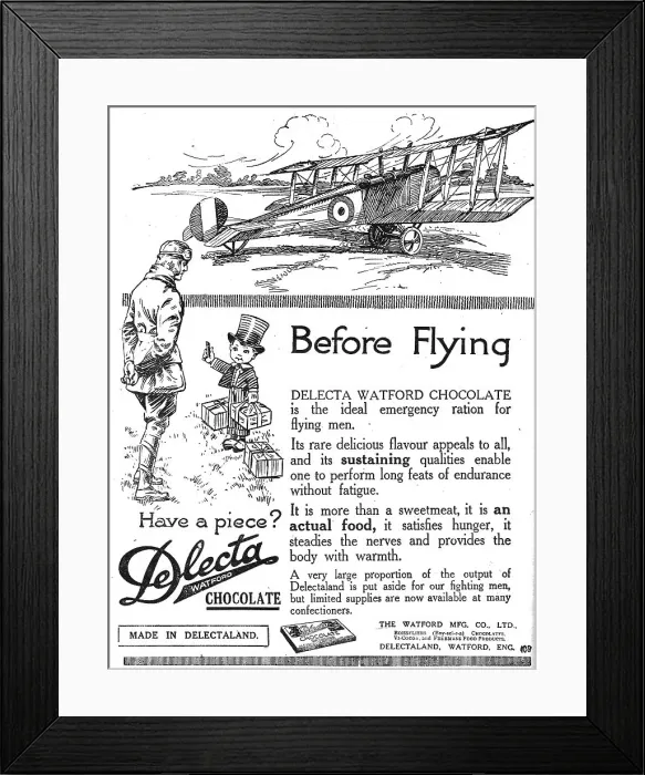 Framed Print : The Watford Mfg Co - Delecta Chocolate Bars Framed Print : The Watford Mfg Co - Delecta Chocolate Bars