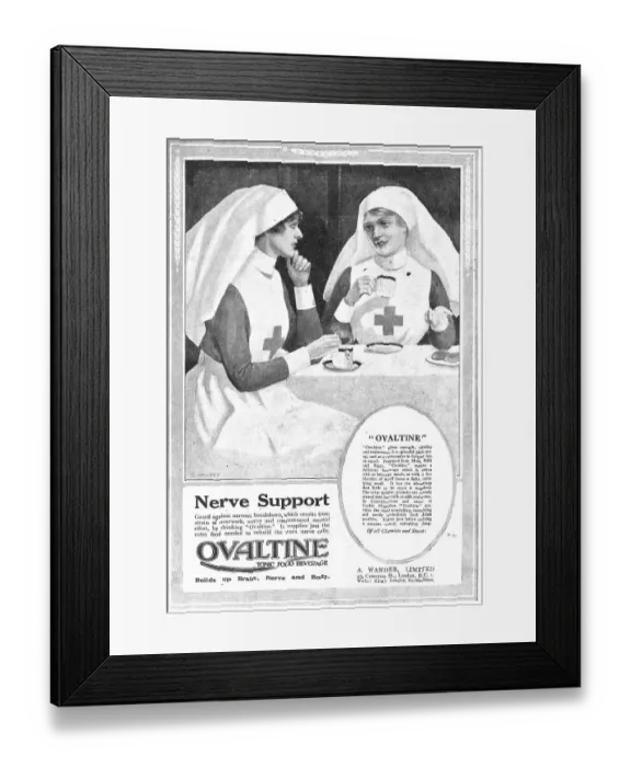 Framed Print : A.Wander Ltd - Ovaltine Drink. 1918 Advert Framed Print : A.Wander Ltd - Ovaltine Drink. 1918 Advert