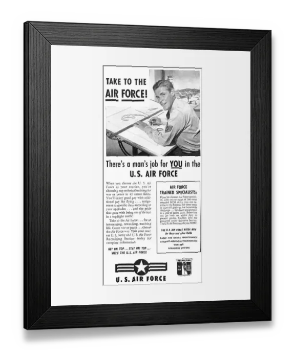Framed Print : USAF - U.S.Air Force Recruitment Framed Print : USAF - U.S.Air Force Recruitment
