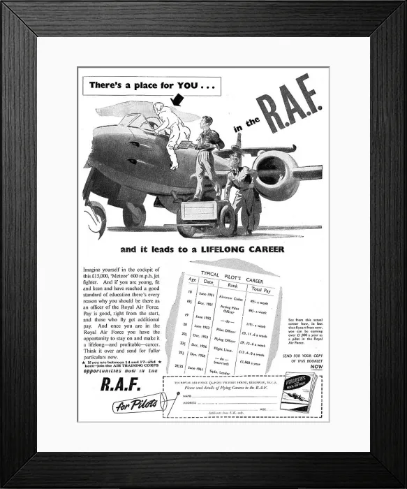 Framed Print : RAF Recruitment - Aircrew Framed Print : RAF Recruitment - Aircrew
