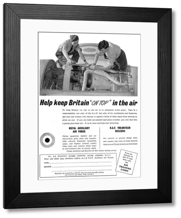 Framed Print : RAF Recruitment - Aircrew Framed Print : RAF Recruitment - Aircrew