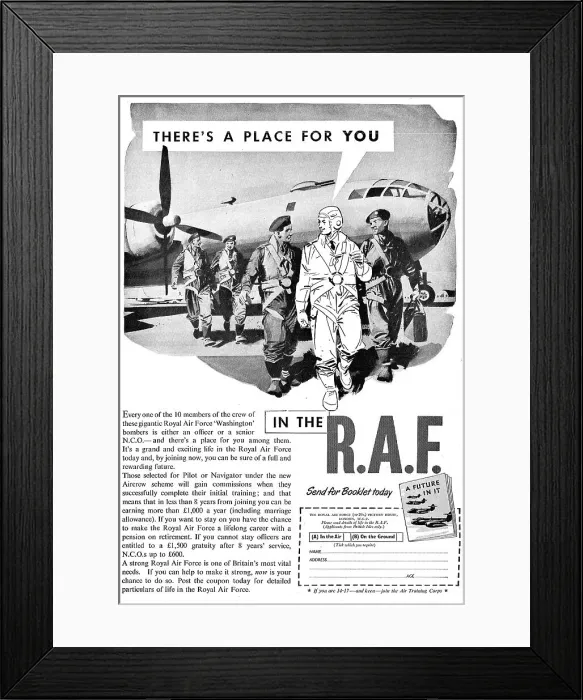 Framed Print : RAF Recruitment - Aircrew Framed Print : RAF Recruitment - Aircrew